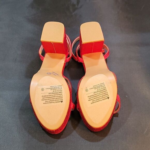 BRAND NEW FOREVER SEQUIM EMBROIDERY OPEN TOE BLOCK HEEL SANDAL - Picture 13 of 15